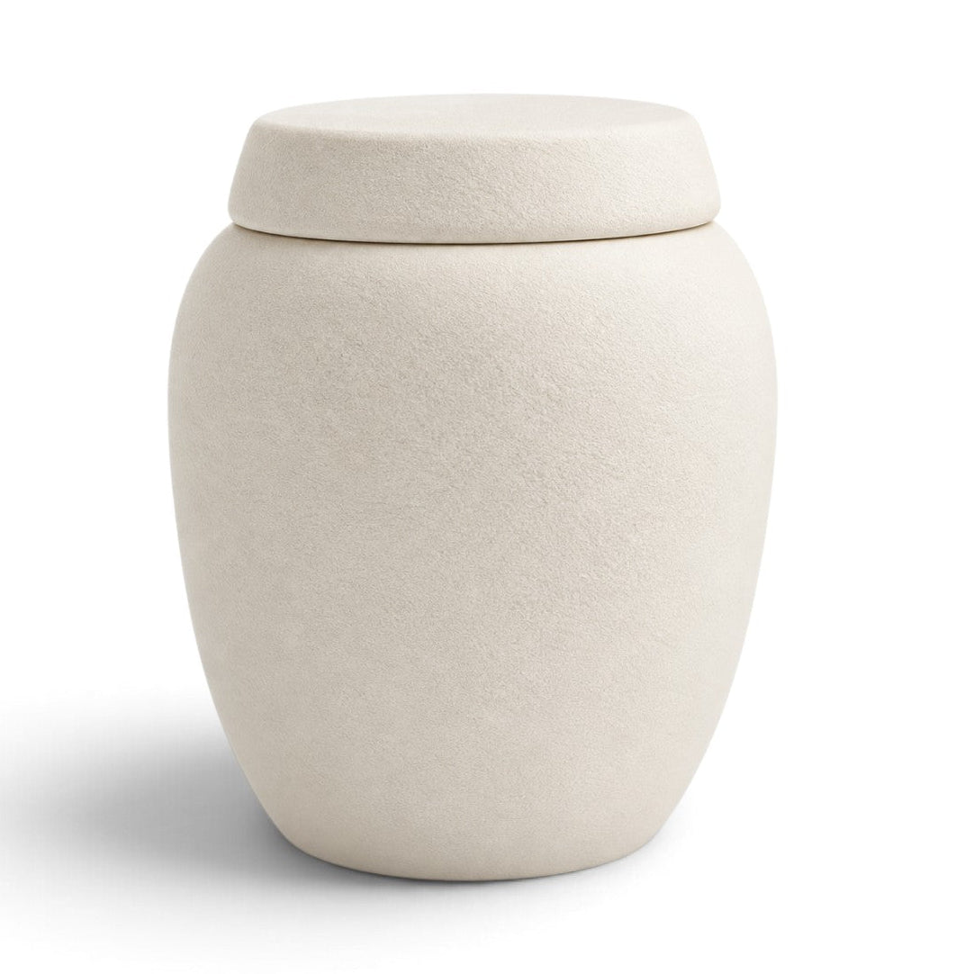 Kleine urn Elara van keramiek, 850 ml