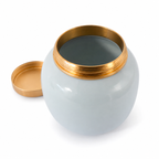 Mini-urn Elina van keramiek met gouden deksel, Hemelhof