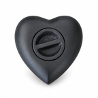 Mini-urn Onyx – zwart hartje met gouden hart – 110 ml-achterkant