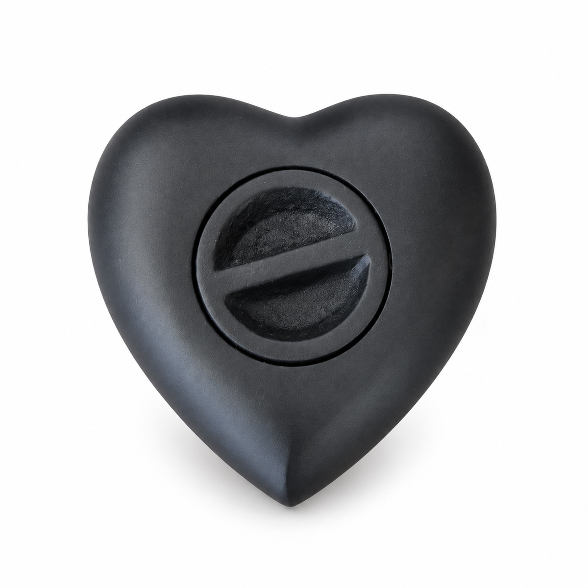 Mini-urn Onyx – zwart hartje met gouden hart – 110 ml-achterkant