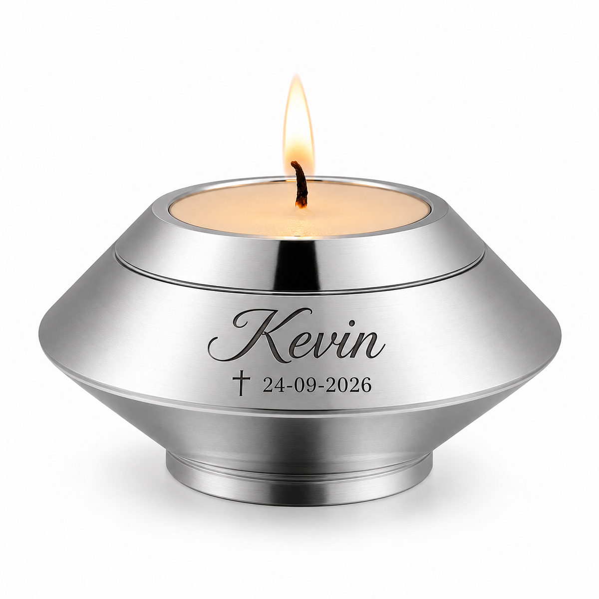Mini-urn Liora met waxinelicht – 4 kleuren – 70 ml