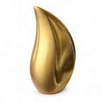 Handgemaakte gouden urn Dorée in druppelvorm