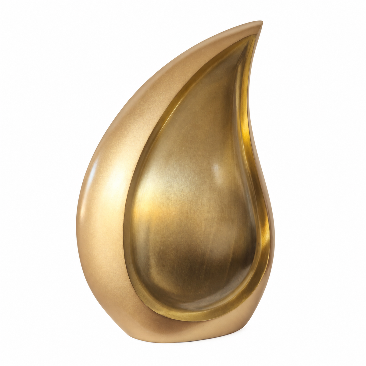Urn Dorée goud, traanvormige urn van 2,5 liter