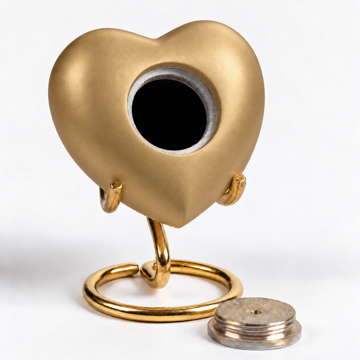 Mini-urn Oriana – gouden hartje – 110 ml