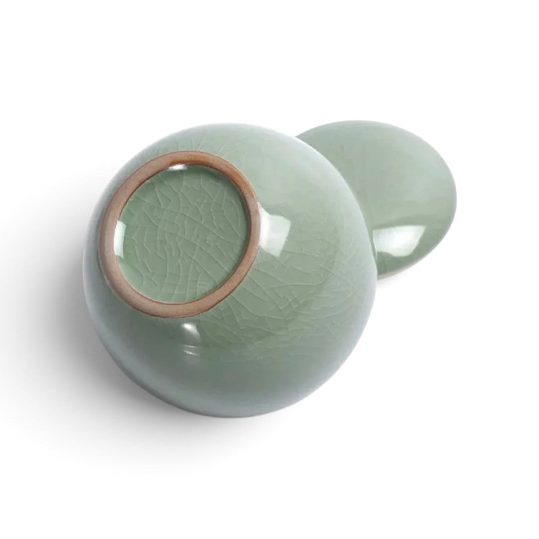 Craquelé mini-urn Livia van keramiek, 350 ml