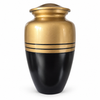 Gouden urnenset Aurum met zwarte accenten