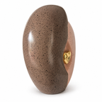 Urn Vida taupe en roze met gouden hart, Hemelhof