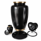 Urnenset Noir zwart met goud, Hemelhof
